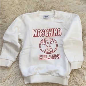 Moschino white sweatshirt baby size 2
